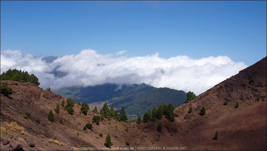 La Palma :: Tag 13 | Blick vom Kraterrand Pico Birigoyo in die Caldera de Taburiente