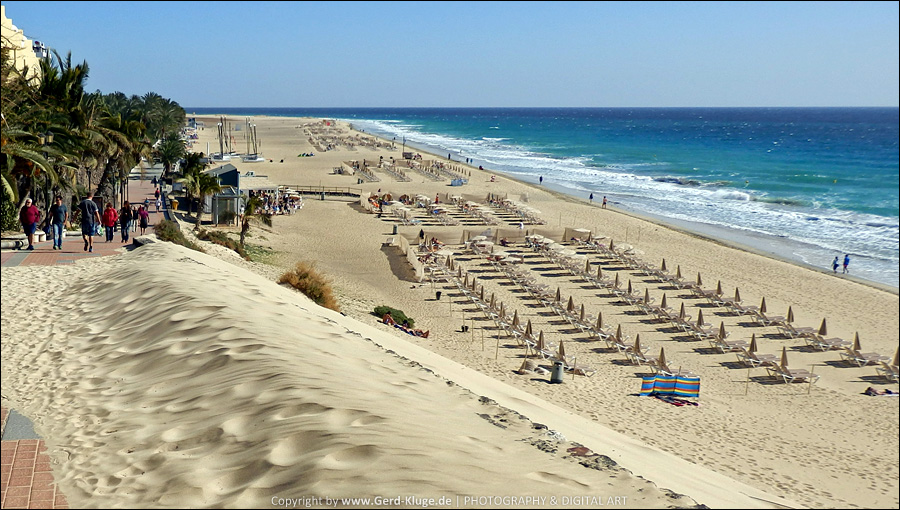 Leichte Sandverwehung  | Playa de la Cebada - Morro Jable